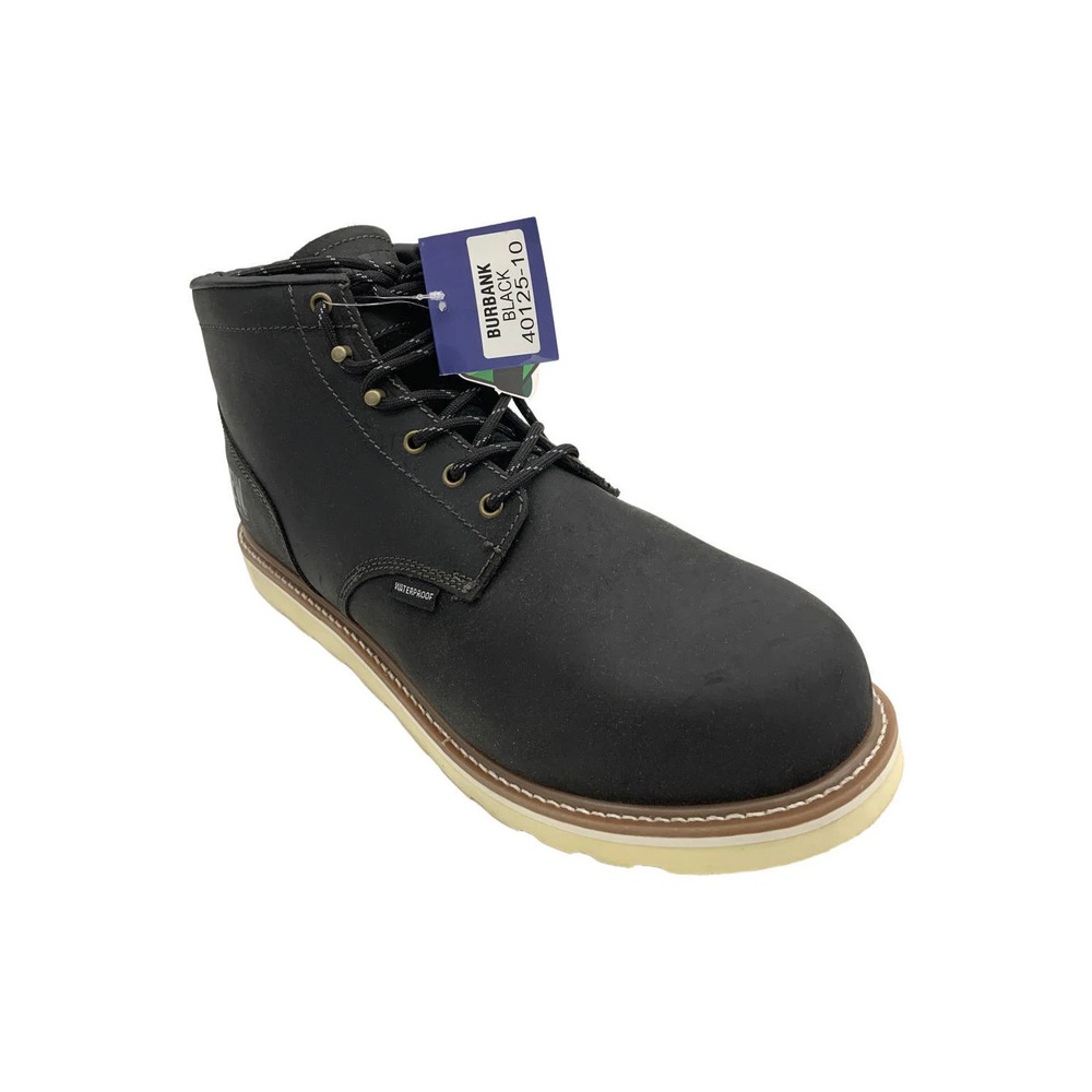 Drew Men's Burbank Boot Black Leather - EEEE